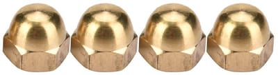 Dailygoods- Acorn Moer Messing - Dome Hoofd - Bevestigingsmiddelen - Moeren Set - M8 (10 Stuks) - Voor Machines/Voertuigen - Dopmoeren