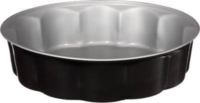 5Five Taarten bakken bakvorm/bakgerei Backery Pro - metaal - anti-aanbak laag - zwart - 26 x 6.5 cm