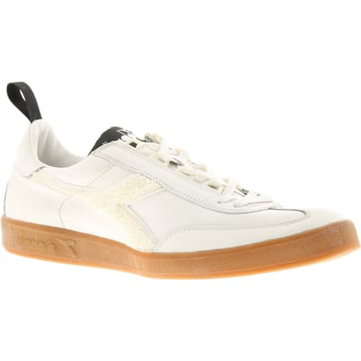 Unisex Premium lederen bovenkant veter omhoog Retro Fashion Trainer met verweerde afwerking