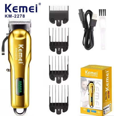 Kemei Tondeuse - KM 2278 - Draadloze Tondeuse - Professionele tondeuse - Haren Millimeteren - Contouren - Haren Scheren - Kapper Tondeuse - Kapper Kwaliteit - Baard Trimmer - Haar Trimmer - Beard and Hair Trimmer