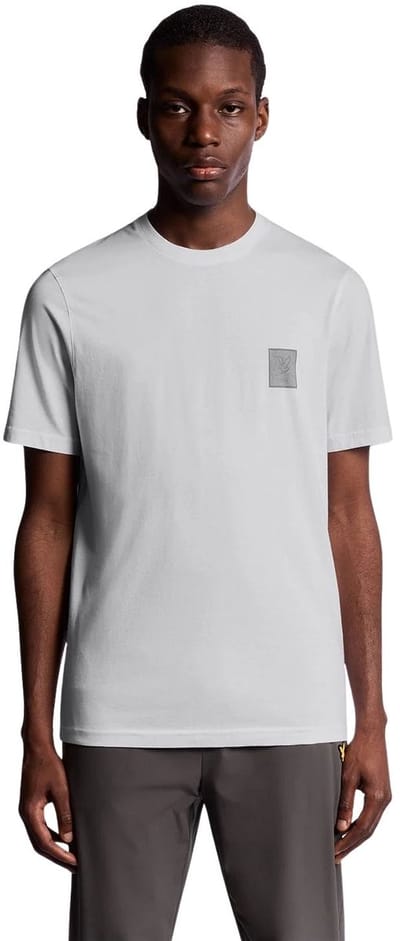 Lyle and Scott Rubberised Logo Graphic Casual T-shirt Heren Wit L