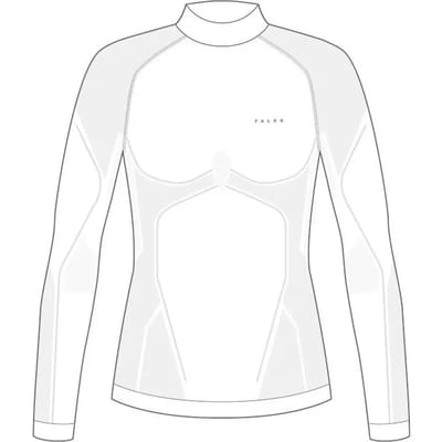 FALKE Warm Turtleneck sneldrogend functioneel functioneel shirt met lange mouwen dames wit - maat XS