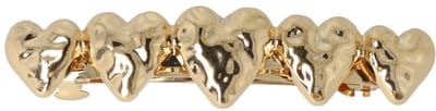 Haarsoires Haarspeld Patentspeld 7cm – Hartjes – Metaal – Goud - Haarspelden voor Dames - Haarklem - Haarclip - Haaraccessoires - Hair Clip - Decoratieve Haaraccessoire