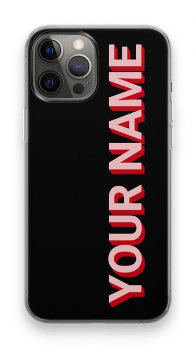 Gepersonaliseerd - Case Company® - Hoesje geschikt voor iPhone 12 Pro Max hoesje - Namecase - Soft Cover Telefoonhoesje - Bescherming aan alle Kanten en Schermrand