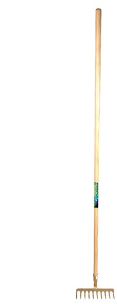 MM Eurotool Zware tuinhark met houten steel 160 cm | 8 tot 16 tanden 10tds