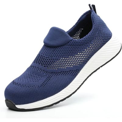 Zomer Mesh Lichtgewicht Werksneakers Stalen Neus Heren Dames Werkveiligheidsschoenen Ademende Constructieschoenen Werklaarzen Schoeisel 42