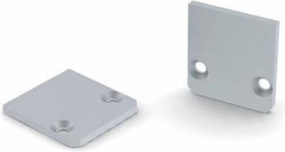 LEDsON AFSLUITDOP VOOR LED-PROFIEL SL15 FL - ZONDER KABELDOORVOER - GEANODISEERD ALUMINIUM - ZILVER