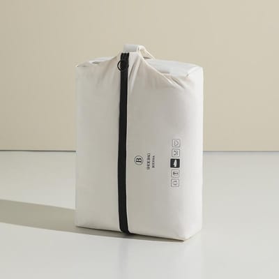 Sac de rangement pour chaussures de voyage, sac de rangement pour bagages grande capacité pour voyages d'affaires, sac à chaussures anti-moisissure et résistant à l'humidité blanc