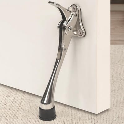 Robuuste Deurstopper 15.2 cm - Kickdown Deurvastzetter voor Onderkant Deur