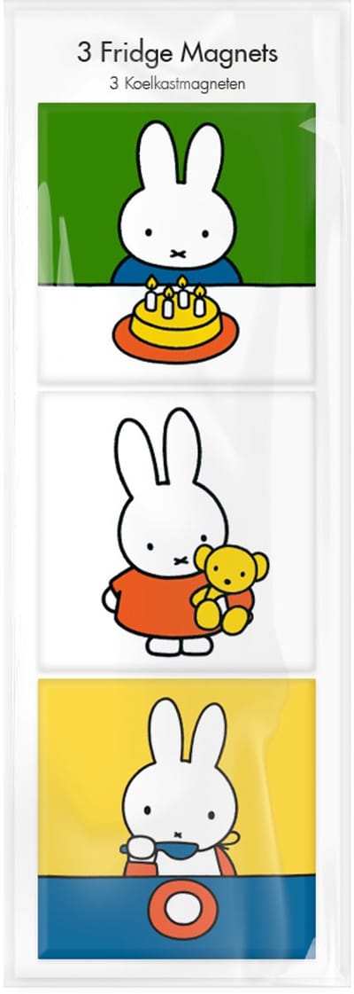 Lanzfeld Nijntje Thuis - Magneetset van 3 - Koelkastmagneet - Dick Bruna - Softcover