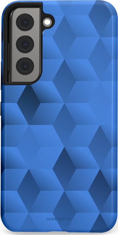 Casetastic Hoesje Geschikt voor Samsung S22 - Stijlvolle Beschermende Duo-layer Case - Hexaflow