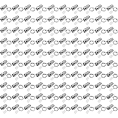 100 Stuks LED Houder Plastic Verchroomd 3mm voor Lichtgevende Diodes Lamp Lamp Zilver