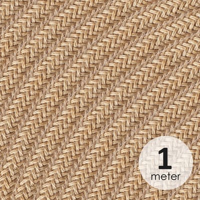 Home Sweet Home - Strijkijzersnoer Linnen - bestel per meter - elektriciteitssnoer 3 aderig - textielkabel 3x0.75m² - VDE gekeurd