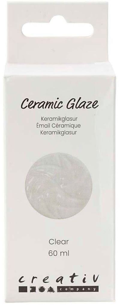 Creativ Company keramiek glazuur transparant helder 60ml voor keramiek.