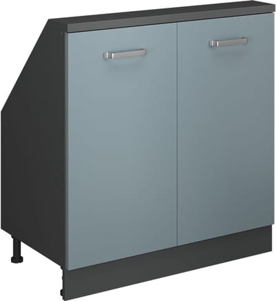 Vicco Rion Kast voor schuine wand – met 2 deuren Blauw-grijs/antraciet