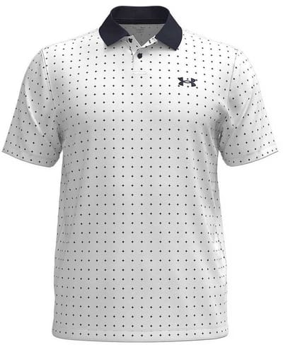 Under Armour Golf Matchplay Printed Korte Mouw Poloshirt Wit S / Regular Man