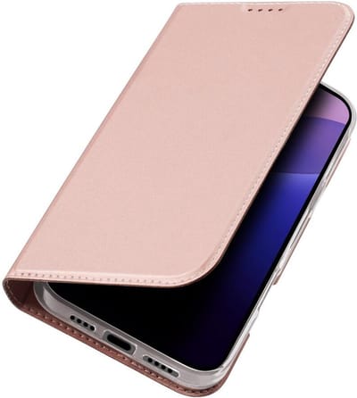 Dux Ducis - Telefoon Hoesje geschikt voor de Apple iPhone 16 Pro Max - Skin Pro Book Case - Rosé Goud