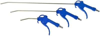 GEKO Luchtpistool Set - 3-delig - Lange Nozzles 100/300/500 mm