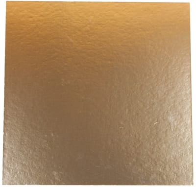 Taartkarton Vierkant Goud/Zwart 16x16cm 5st.