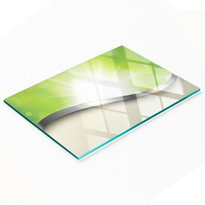 Decoratieve keukensnijplank met gehard glazen textuur, 80x52 cm