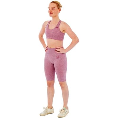 Xtreme Sportswear Dames Sportset - Korte Sportlegging + Sporttop - Roze-S