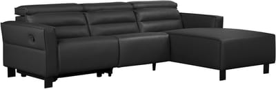 Carpari-Hoekbank - Relax - Zwart PU