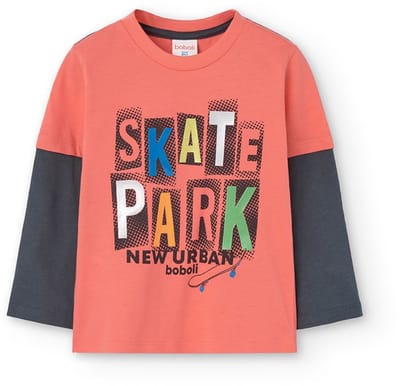 Boboli Knit T-shirt Met Lange Mouwen Oranje 24 Months Jongens