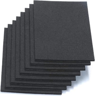 FSW-Products - Anti Kras Vloerbeschermer - Meubelonderzetters - 1 Vel - 20x10 cm / 5mm dik - Zwart - EVA Materiaal Antislip - Meubelvilt - Viltjes