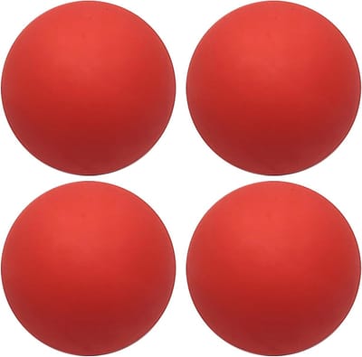 Squashballen Set - Oefenballen Rubber - Sport Training - Hoge Zichtbaarheid - 4 Stuks - Rood