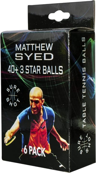 Tafeltennis Ballen - Ping Pong Ballen - Wedstrijd Training - 40+ 3 Sterren Kwaliteit - Pak van 6 - Wit