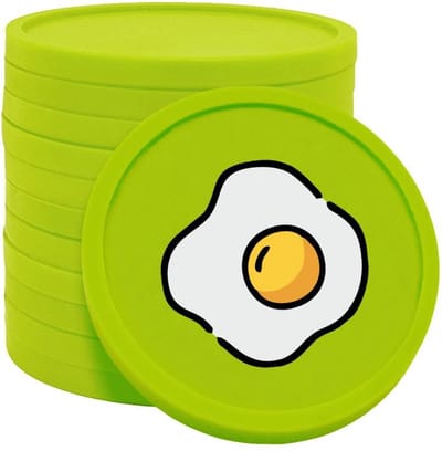 CombiCraft ontbijt consumptiemunten lime groen - Ø29mm enkelzijdig bedrukt - 100 stuks