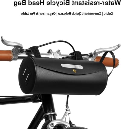 Fietstas van 2,5 liter met schouderriem, waterdichte tas voor e-scooter en mountainbike, eenvoudig te bevestigen aan het stuur, ideaal voor avondtochten en dagelijkse ritten