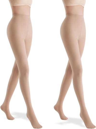 Allecto plus - 2-pack 120 denier panty voor dames - zacht, warm, semitransparant - zwart - versterkte tenen - comfortabele pasvorm.