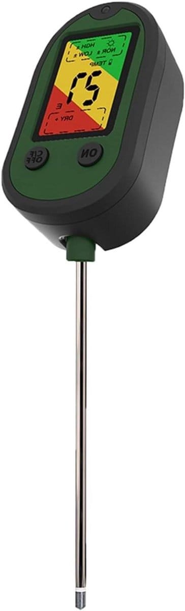 Bodem Tester - PH Meter Plant - Planten Verzorgen - 5 In 1 Functies - 320 mm Lengte - Zwart