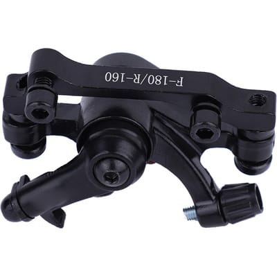 Dispositif de freinage de vélo Frein à disque mécanique de traction de vélo Frein à disque avant arrière BB8(F180R160) black