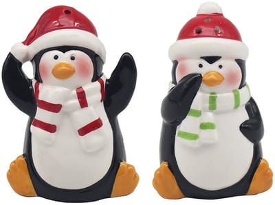 Lesser & Pavey - Peper en Zoutstel -Pinguins - Kerstmis