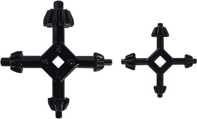 JHUBERS - Chuck Wrench - 4-in-1 chuck sleutel - Perfect voor handboor - Universele sleutel - Voor de meeste boormachines - Hoogwaardige staal