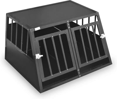 Aluminium Hondentransportbox - Reisbox voor Honden (L) 89 x 69 x 50 cm