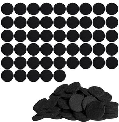 50 stuks zelfklevende viltdoppen voor stoelen - Zwarte viltglijders voor meubels (20 mm)
