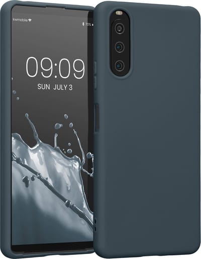 kwmobile telefoonhoesje geschikt voor Sony Xperia 10 IV - Hoesje voor smartphone - Back cover in leisteen