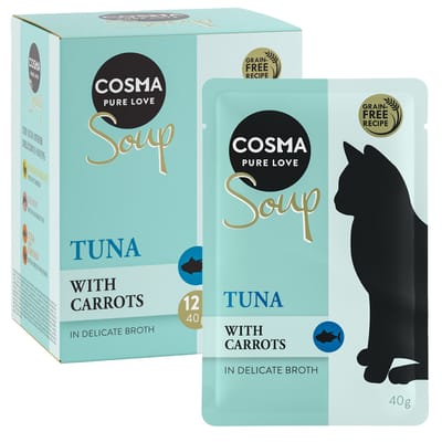 24x40g Soup Tonijn met Wortel Cosma Kattenvoer