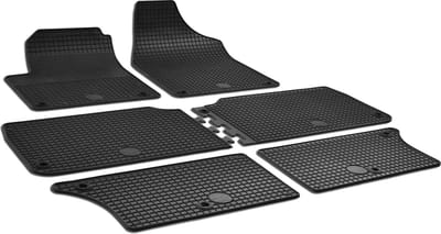 Walser DirtGuard rubberen voetmatten geschikt voor Seat Alhambra 04/1996-03/2010 - VW Sharan 05/1995-03/2010