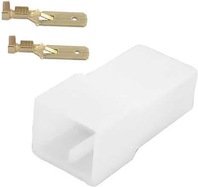 2 polig female connector set