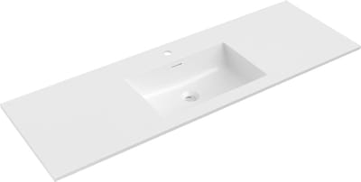 Mexen Otis ingebouwde wastafel 141 x 46,5 cm, wit glans - 25181400