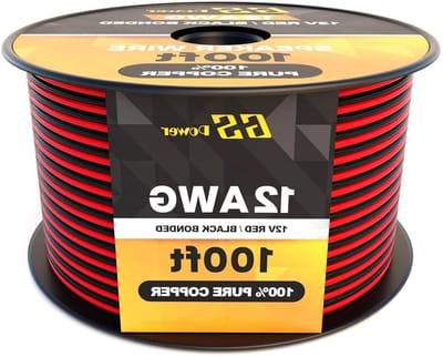 Flexibele Koperkabel - 2-aderige Draad - Automotive Bedrading - Zuurstofvrij Koper - 100 Voet - Rood Zwart