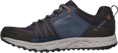 Skechers ESCAPE PLAN Heren Wandelschoenen - Donkerblauw / Oranje