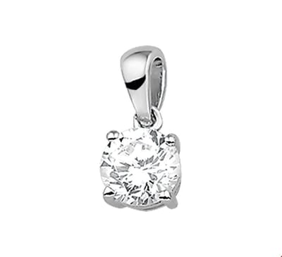 Zilver Gerhodineerde Hanger zirkonia 1313261