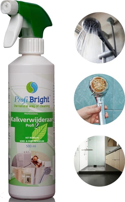ProfiBright - Consument - Kalkverwijderaar Profi2  - Kalkweg - Ontkalker - Kant en klaar - Geen parabenen - Dierproefvrij - 500 ml