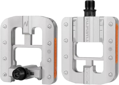 Vouwpedalen Fiets - Lichtgewicht Pedalen - Fietsen Opvouwen - Enkele Hand Bediening - 14 mm Draad - Zilver