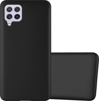 Soft Backcover Hoesje Geschikt voor: Samsung Galaxy A22 4G Silicone - Zwart - ZT Accessoires